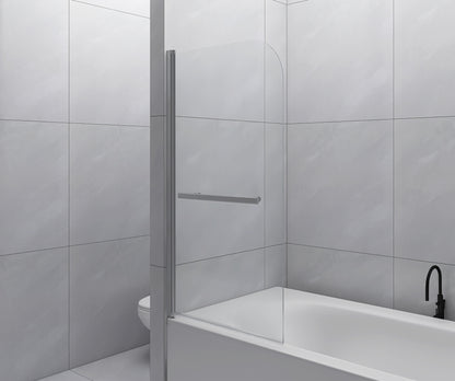 Goodyo 31"X55" Bathtub Screen Framless Shower Door Tempered Glass Shower Panel