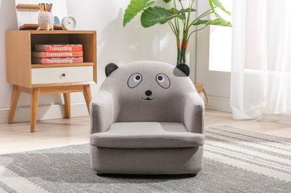 Beautiful Kids Chair 1pc Panda Grey