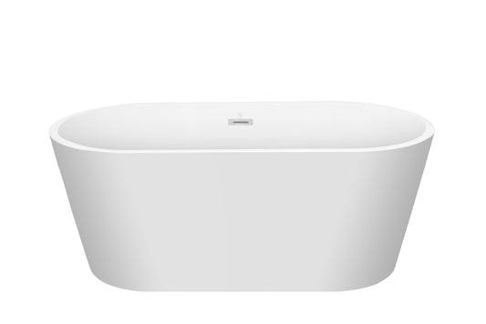 Acrylic Alcove Freestanding Soaking Bathtub