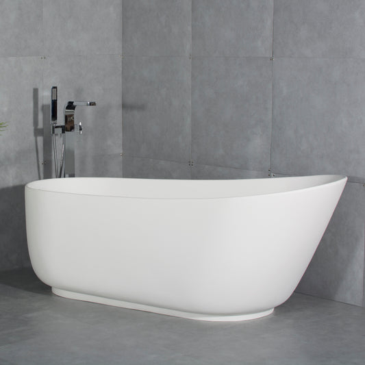 67 inch small size freestanding artificial stone solid surface bathtub for bathroom