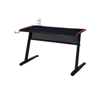 ACME Dragi Gaming Table w/USB Port, Black & Red Finish 93125