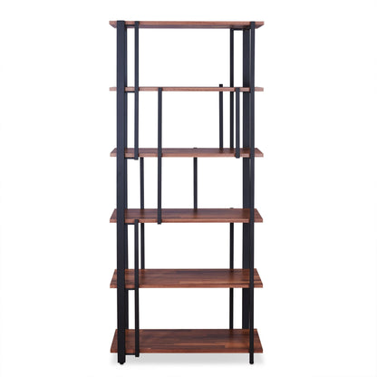 ACME Sara Bookshelf in Walnut & Sandy Black 92406