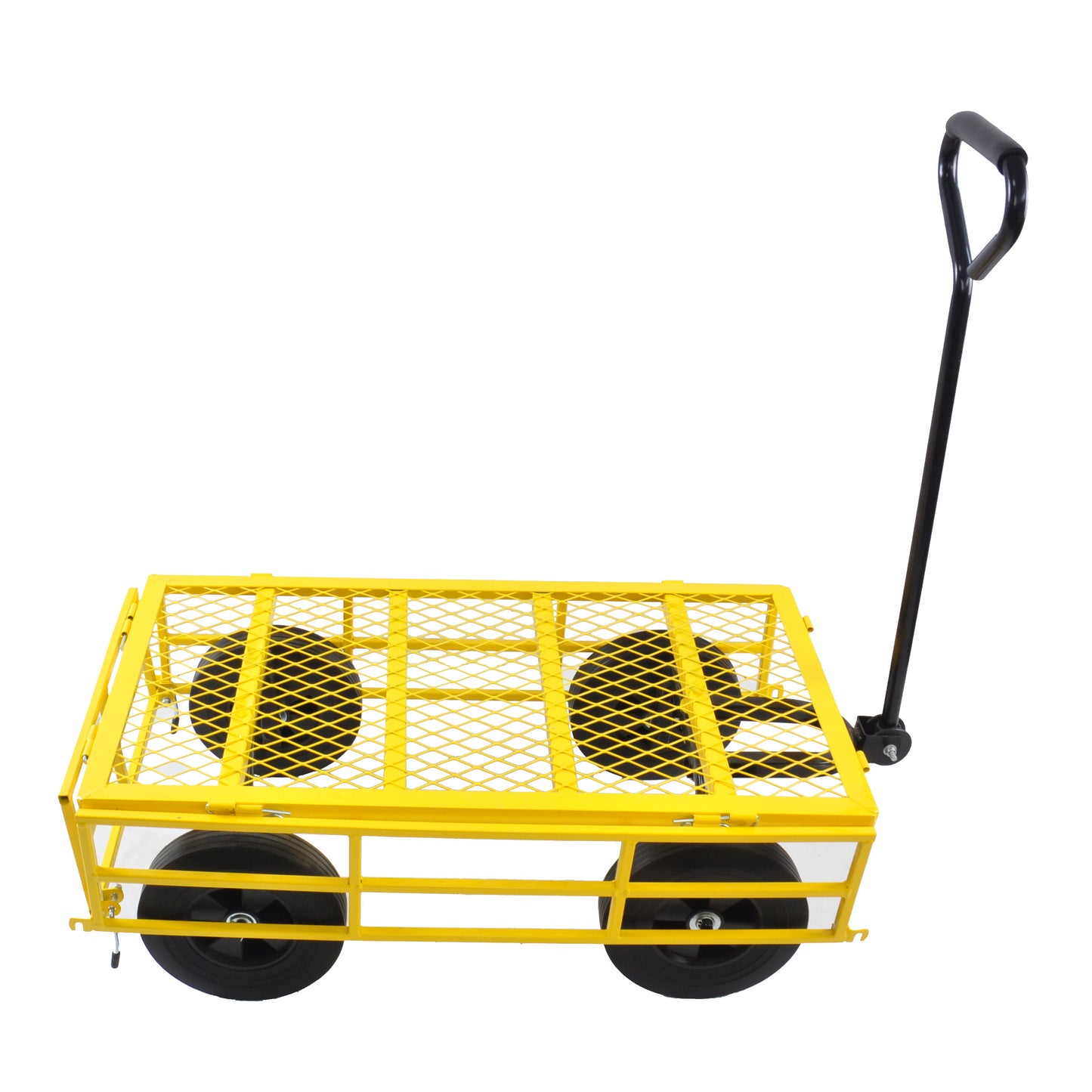 Tools cart Wagon Cart Garden cart trucks make it easier to transport firewood （Yellow colour）