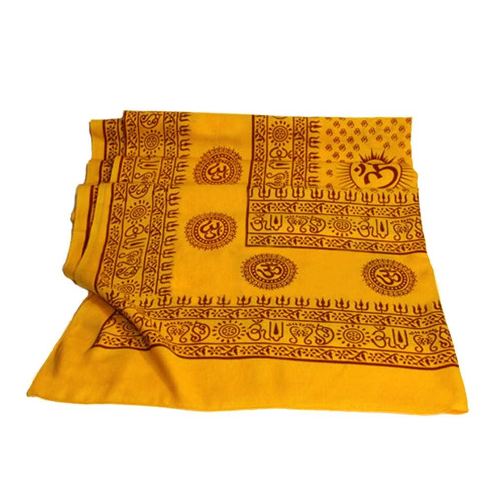 OM Mantra Meditation Yoga Prayer Shawl by OMSutra