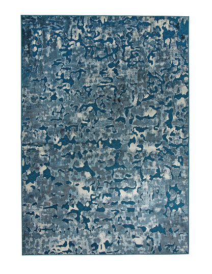 Axel Blue and Ivory Area Rug 5x8