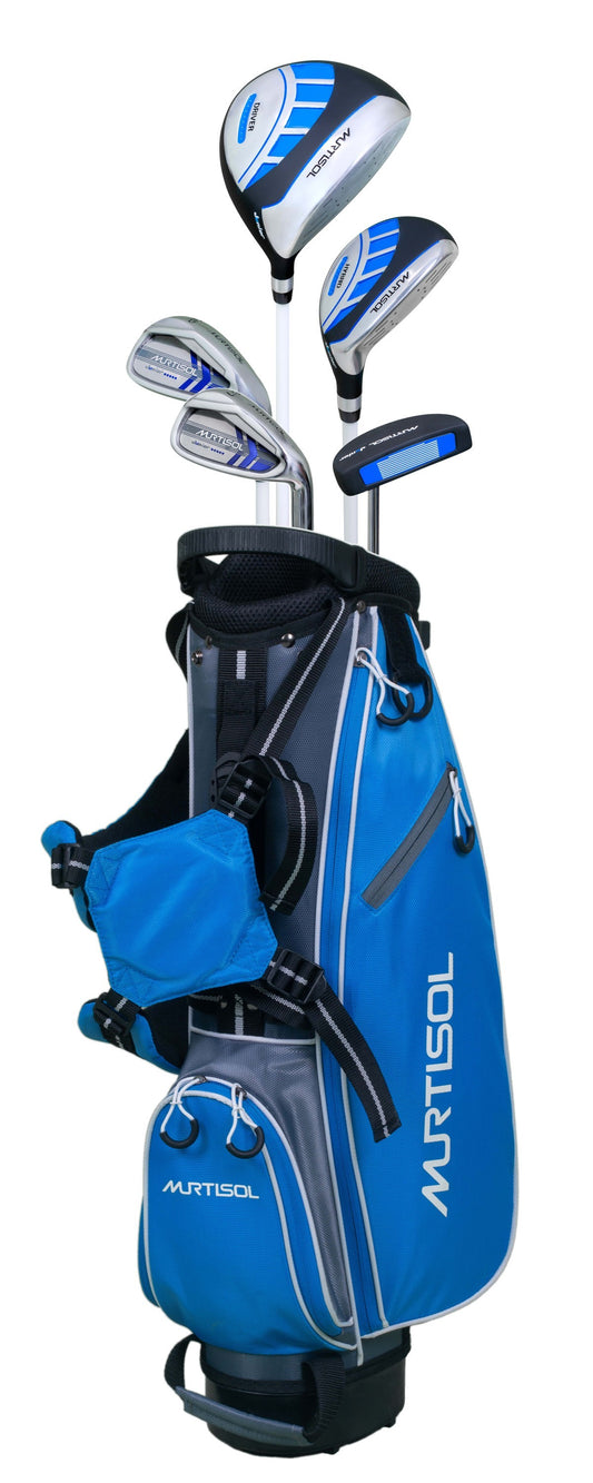 8-10 years old children RH golf club 5-piece set blue