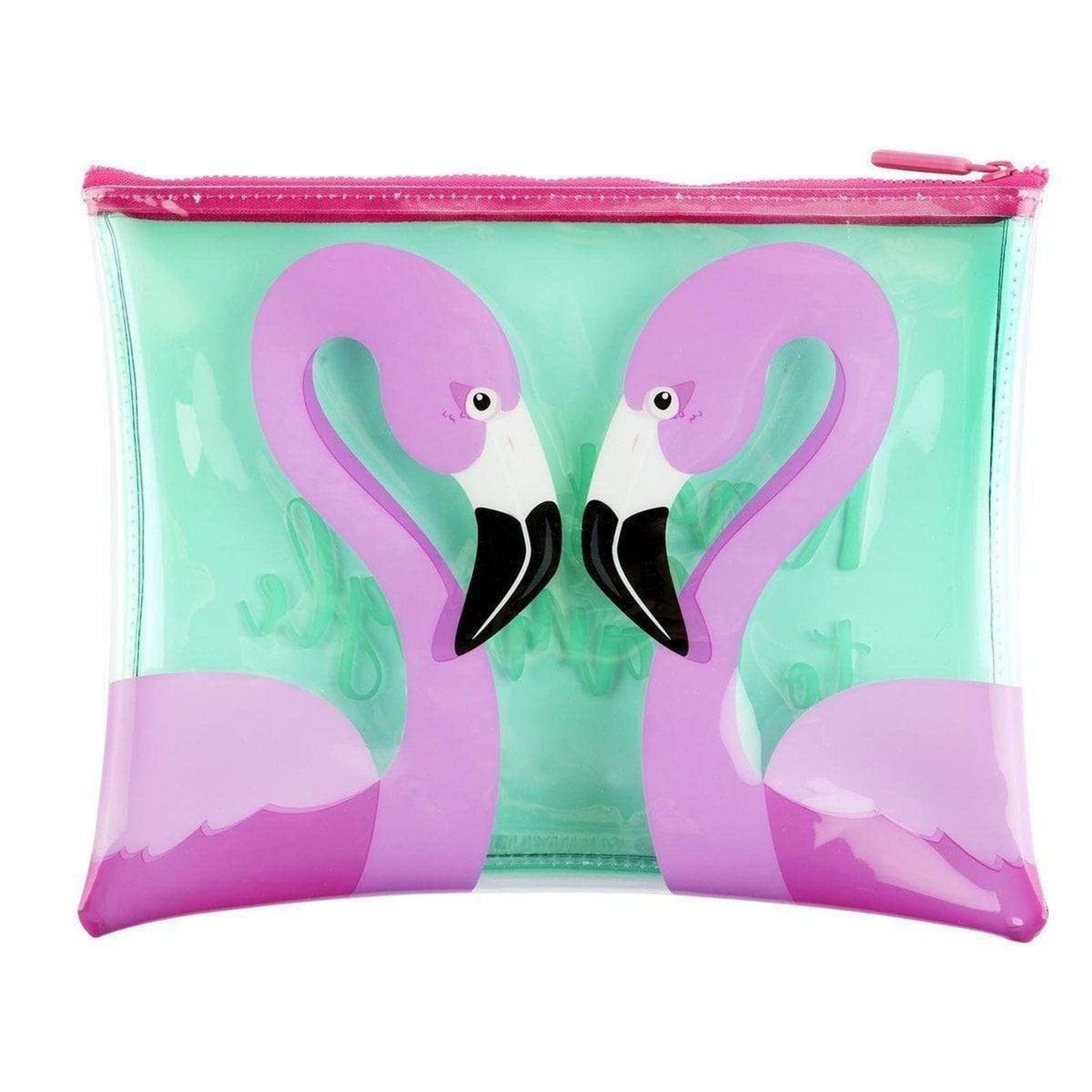 Sunnylife Flamingo See-Thru Pouch by Karma Kiss