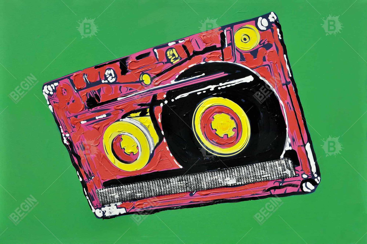 Tape player - 20x30 Print on canvas