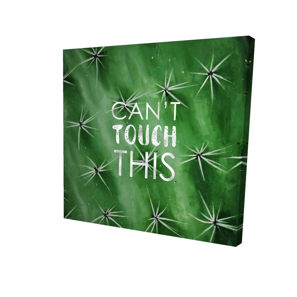 Can't touch this - 16x16 Print on canvas