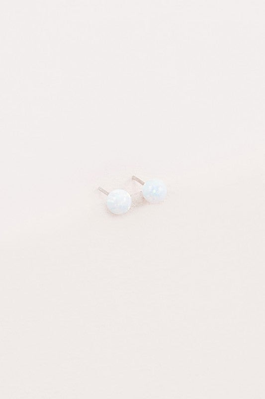 Tiny Sphere Stud Earrings