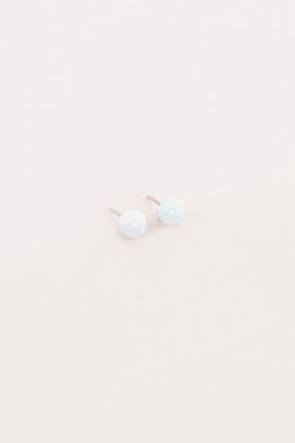 Tiny Sphere Stud Earrings