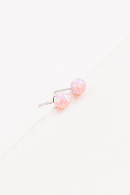 Tiny Sphere Stud Earrings