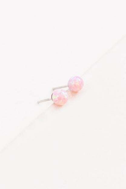 Tiny Sphere Stud Earrings