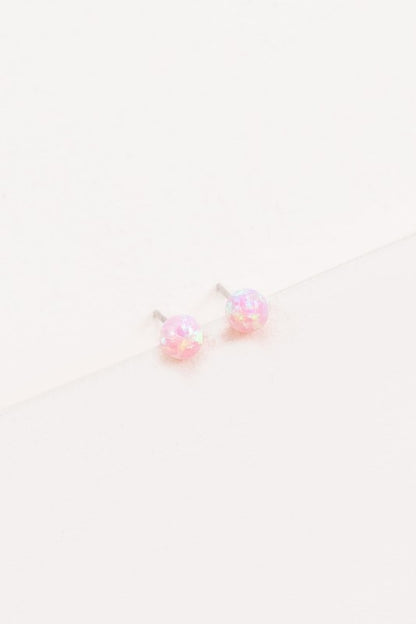 Tiny Sphere Stud Earrings