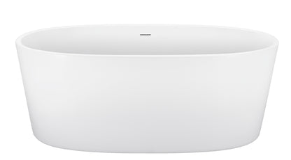 67" 100% Acrylic Freestanding Bathtub，Contemporary Soaking Tub，white Bathtub