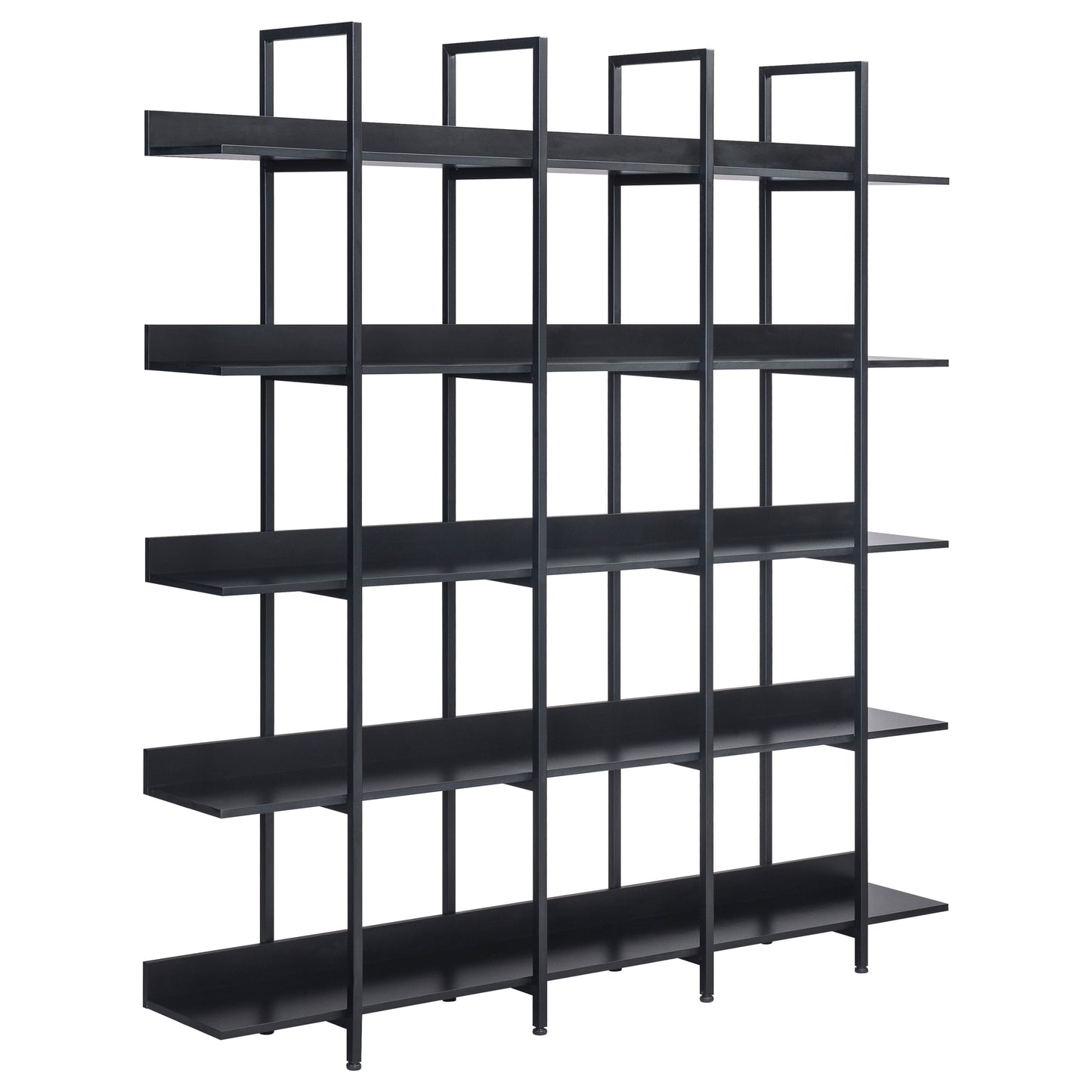 [VIDEO] 5 Tier Bookcase Home Office Open Bookshelf, Vintage Industrial Style Shelf with Metal Frame, MDF Board