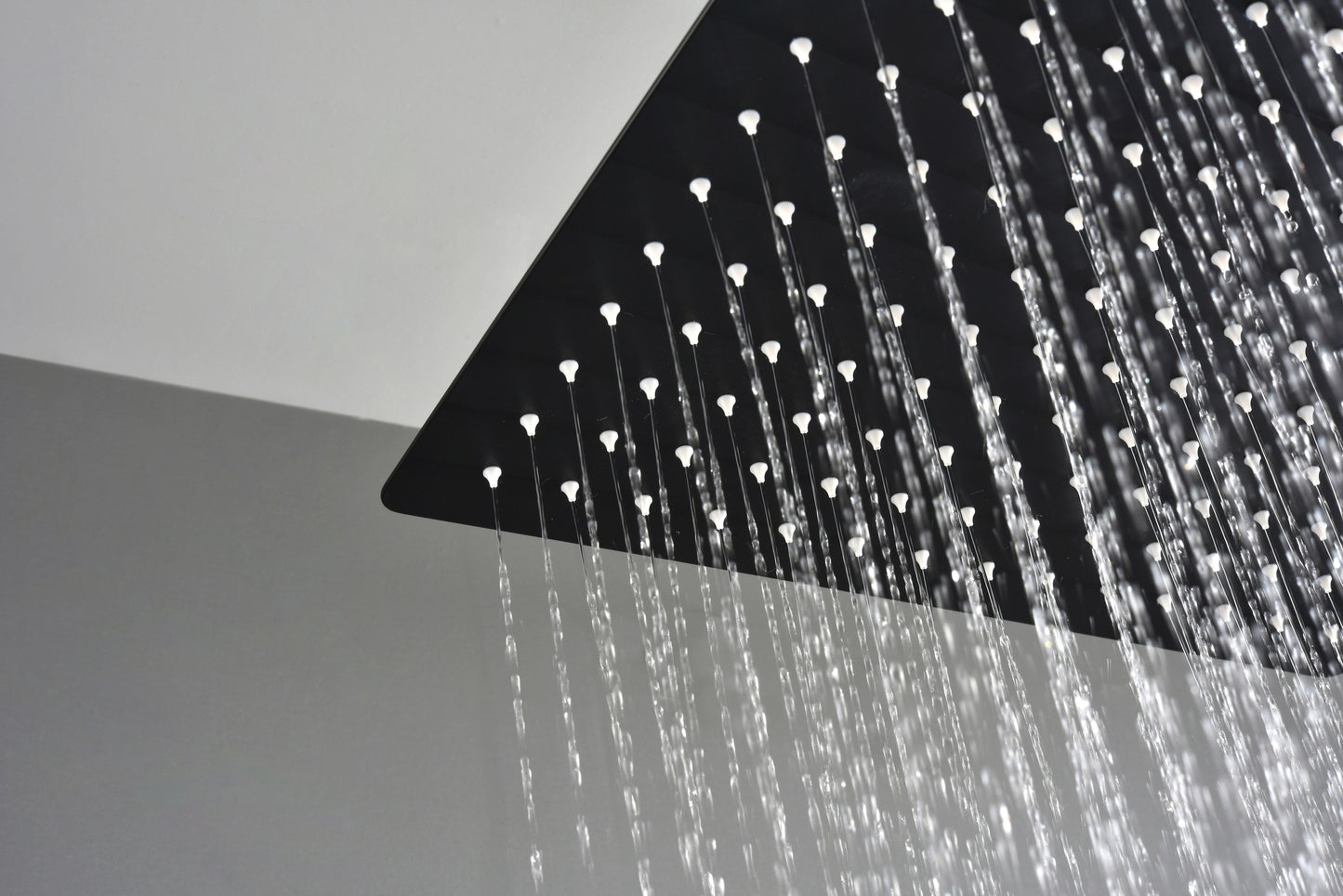 Matte Black  Bathroom Luxury Combo Set Ceiling Mounted Rainfall