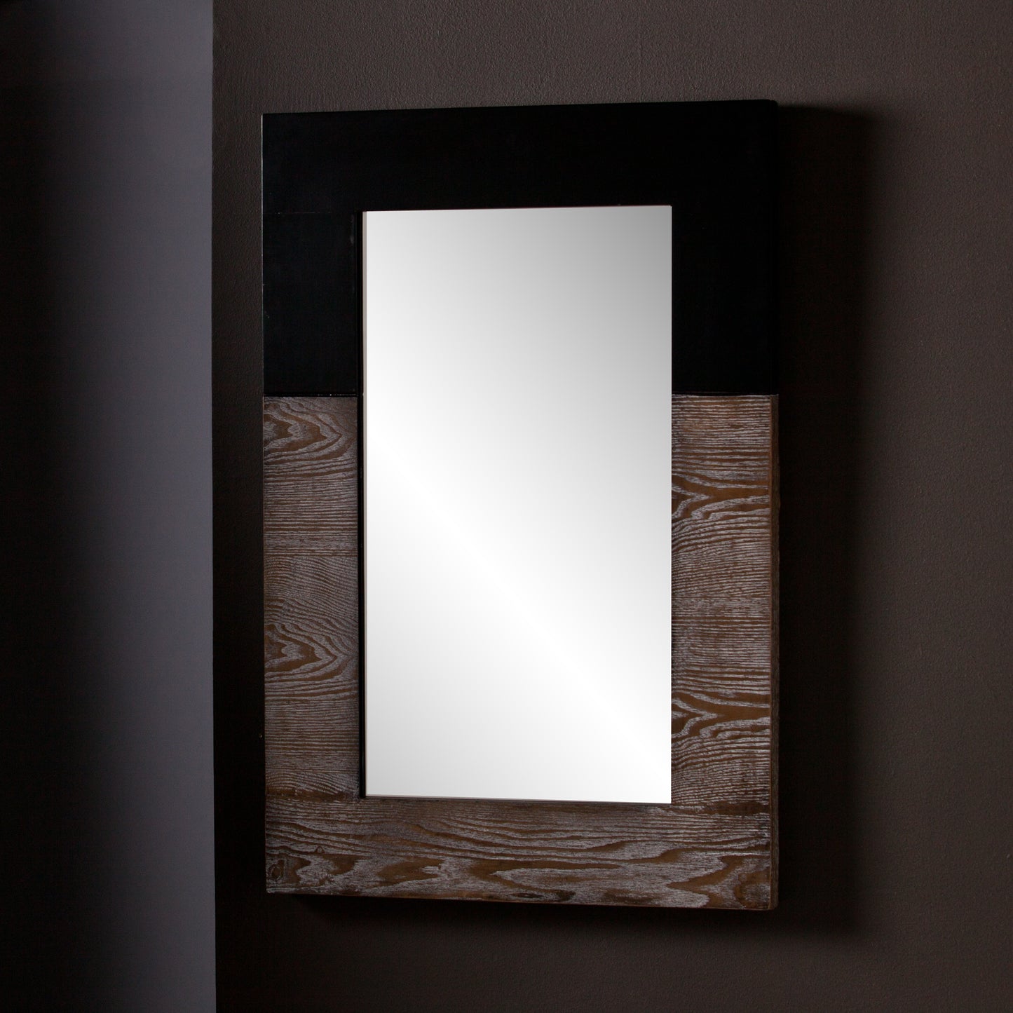 Wagars Mirror - Burnt Oak/Black