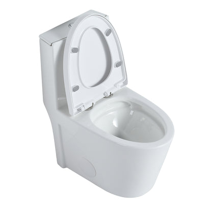 Ceramic One Piece Toilet 30 Inch Length With Soft Close Seat-G-lemon SKU:BTC2173MOWH