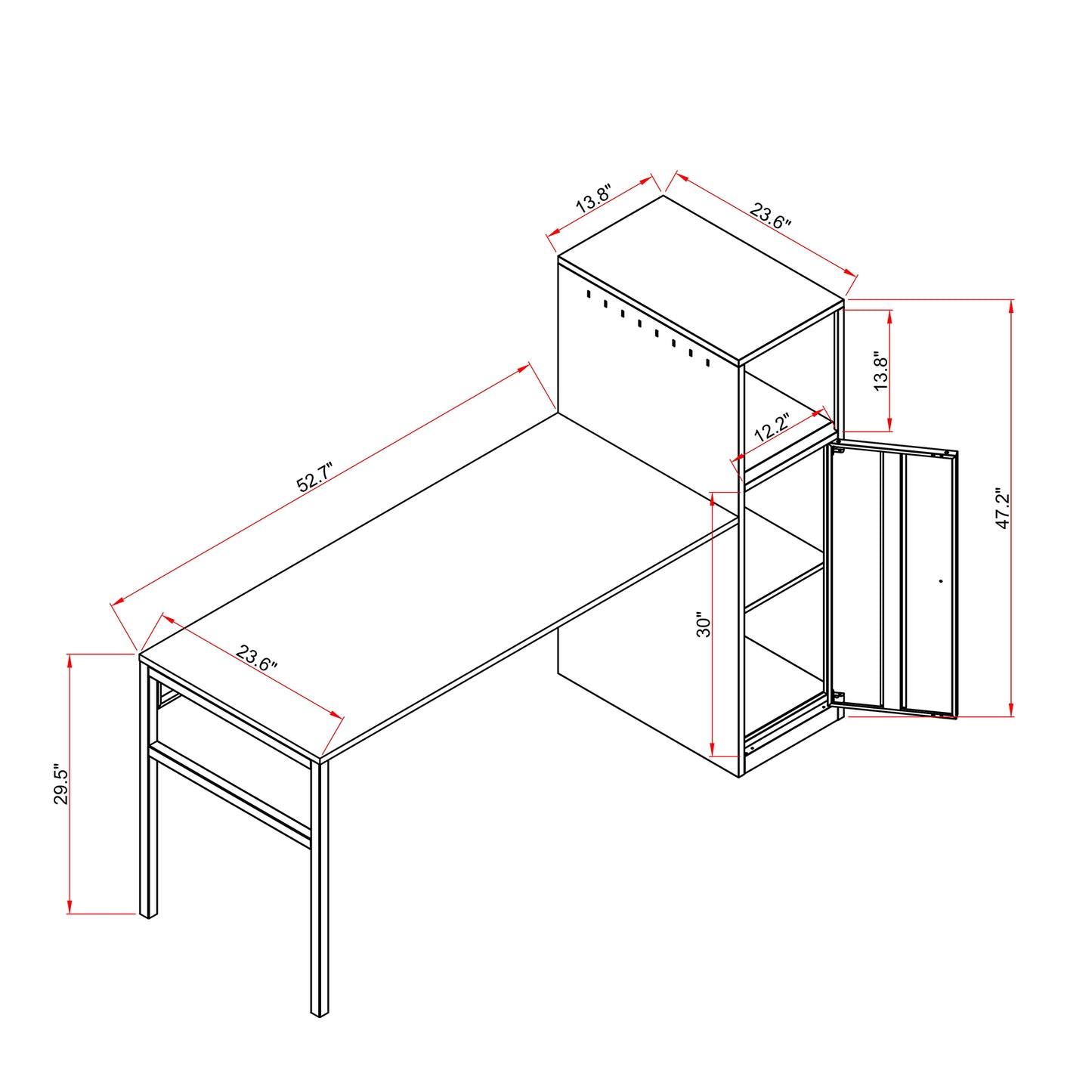 Work station/Home Office Desk Set