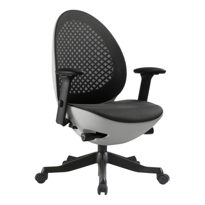 Techni Mobili Deco LUX Executive Office Chair, White