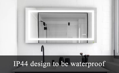 LED Bathroom Mirror 72x36  Inch with lights, anti-Fog & Dimming Led Bathroom Vanity Mirror