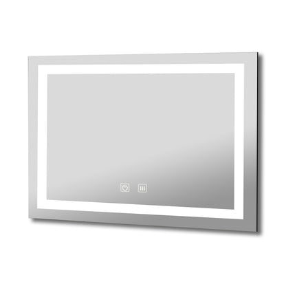 Bathroom Vanity LED Lighted Mirror-(Horizontal/Vertical with double bond)-36*28in