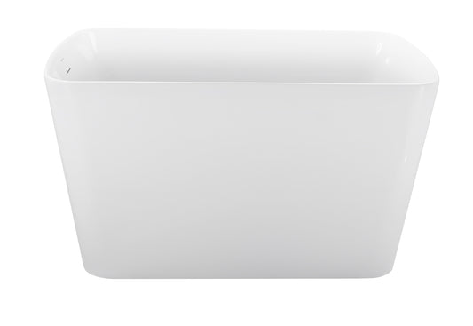 47" 100% Acrylic Freestanding Bathtub，Contemporary Soaking Tub，white bathtub