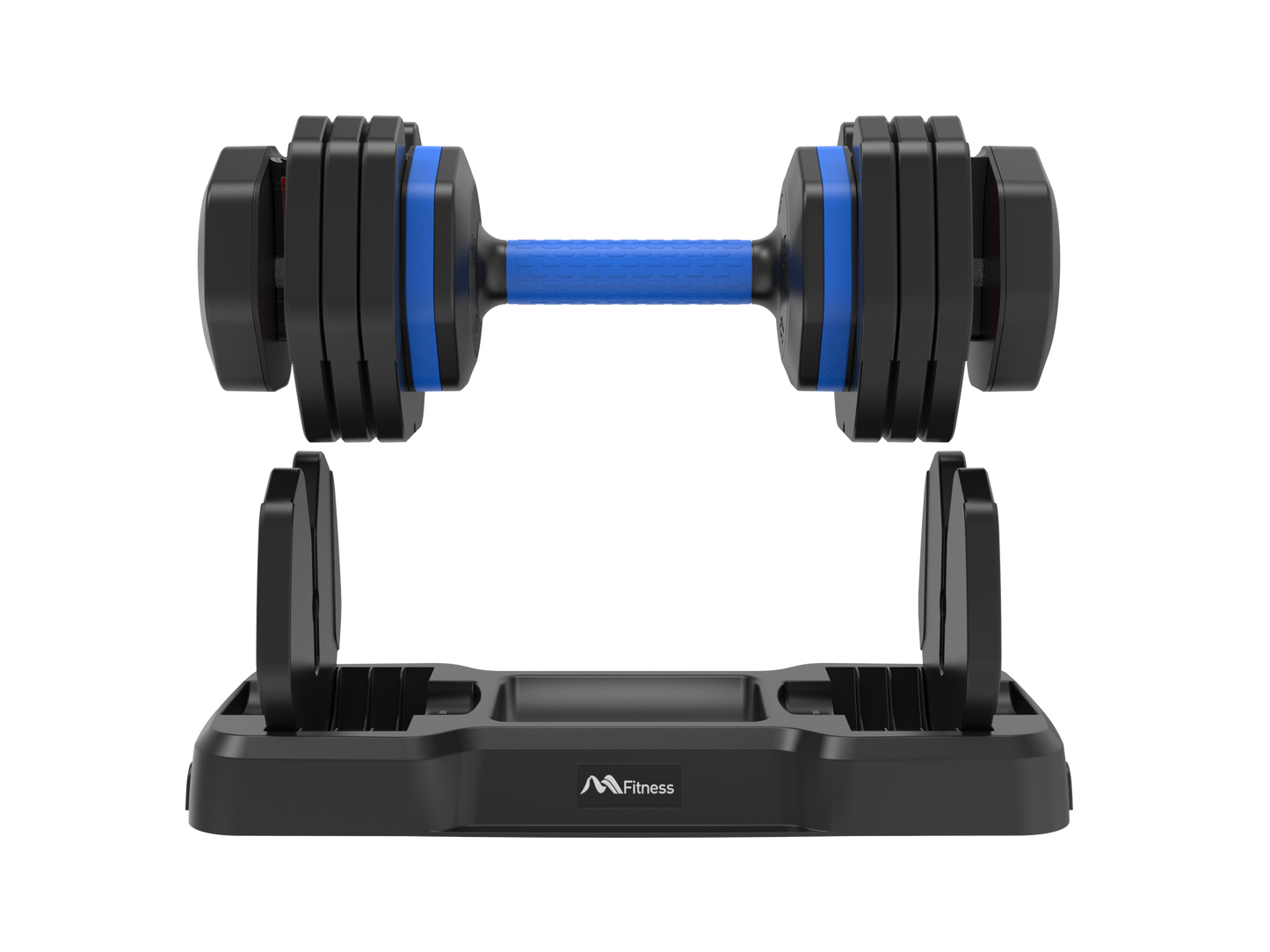 Adjustable Dumbbell - 55lb x2 Dumbbell Set of 2 with Anti-Slip Handle, Fast Adjust Weight by Turning Handle with Tray, Exercise Fitness Dumbbell Suitable for Full Body Workout