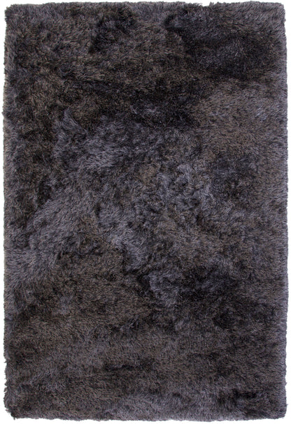 Shag Charcoal Area Rug 5x8