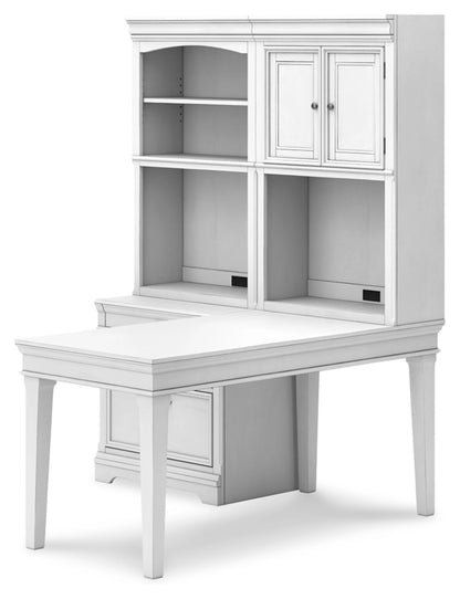 Ashley Kanwyn Whitewash Traditional Bookcase H777H5