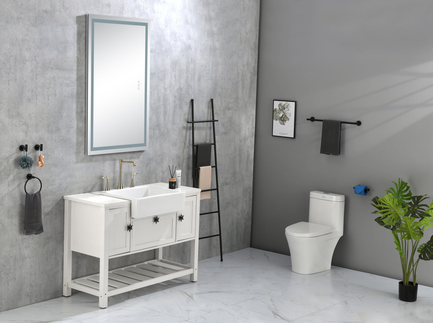 Bathroom Vanities Without Tops 48 in. W x 20-1/2 in. D Bathroom Vanity Cabinet Only in White