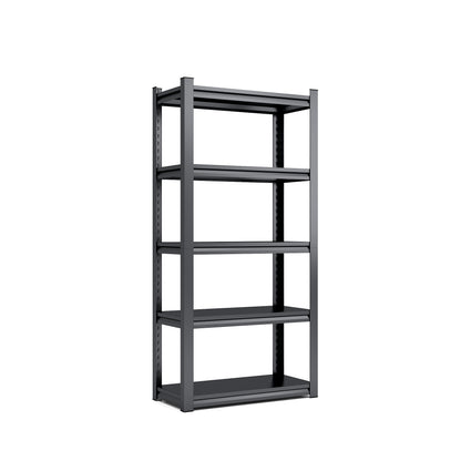 5-Tier Adjustable Metal Shelving Unit, Heavy Duty Shelving Utility Rack for garage Basement Kitchen Pantry Closet  31.5"W x 15.7"D x 63"H