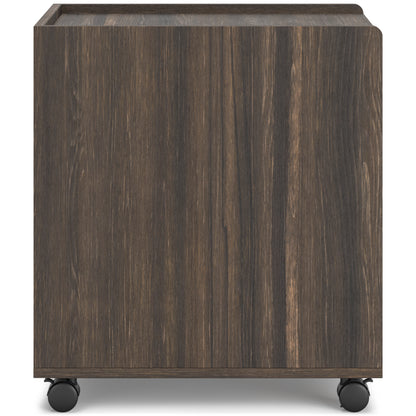 Ashley Zendex Dark Brown Contemporary File Cabinet H304-12