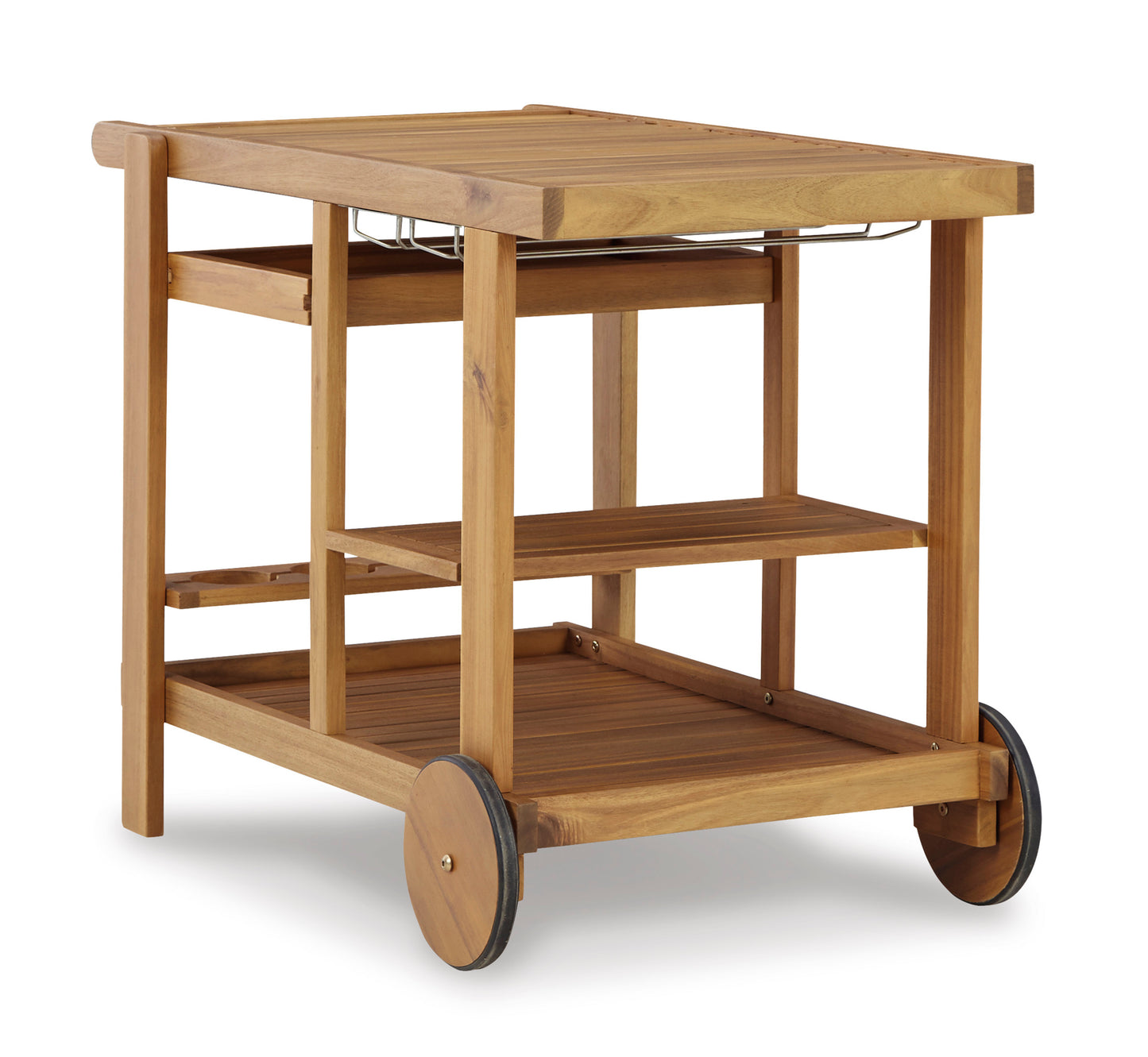 Ashley Kailani Light Brown Casual Serving Cart P030-660