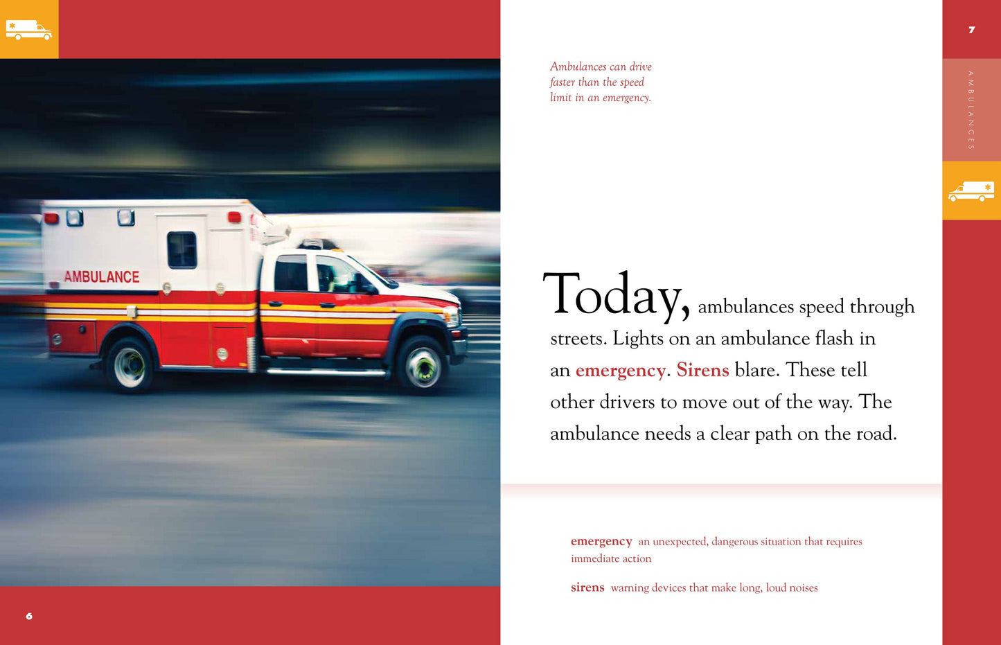 Amazing Rescue Vehicles: Ambulances by The Creative Company Shop