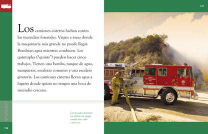 Increíbles vehículos de rescate: Los camiones de bomberos by The Creative Company Shop