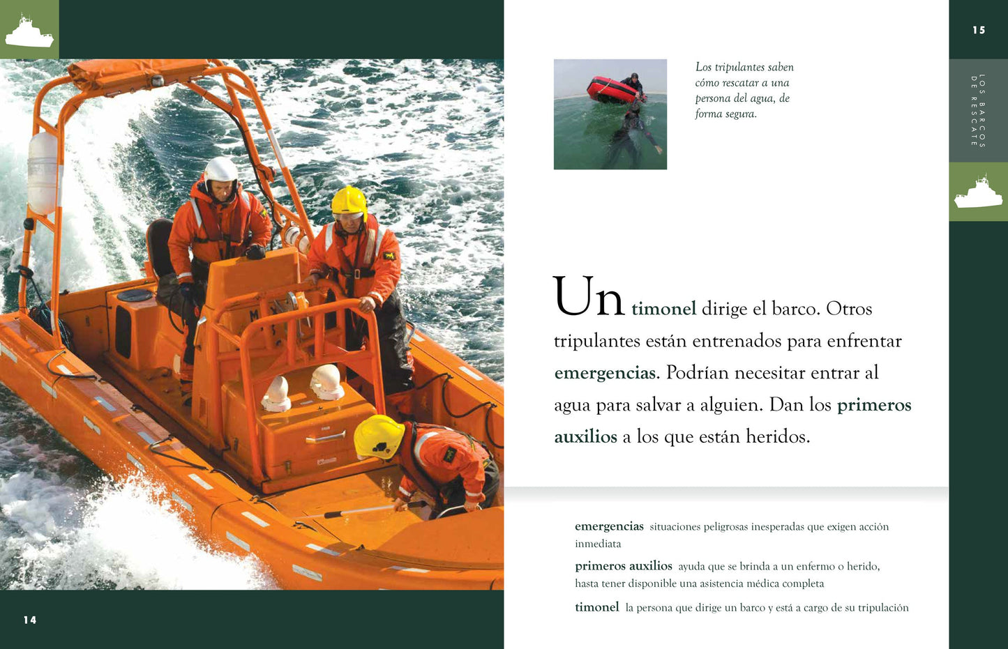 Increíbles vehículos de rescate: Los barcos de rescate by The Creative Company Shop