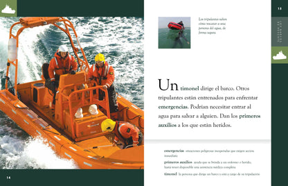 Increíbles vehículos de rescate: Los barcos de rescate by The Creative Company Shop