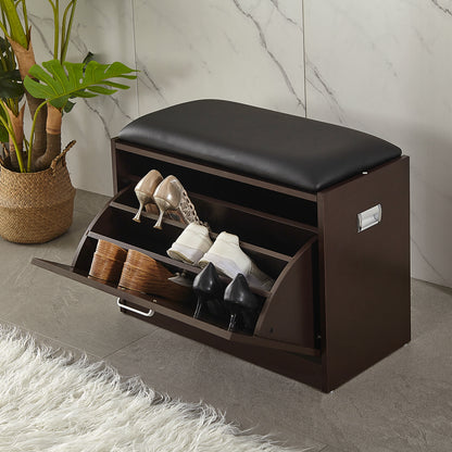 Living room furniture shoe cabinet storage cabinet shoe box with PU stool