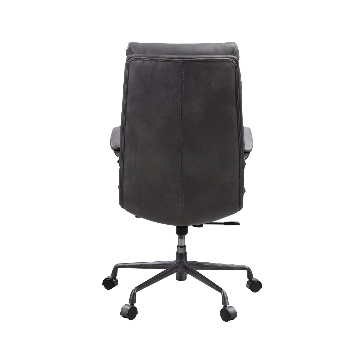 ACME Crursa Office Chair in Gray Top Grain Leather 93170