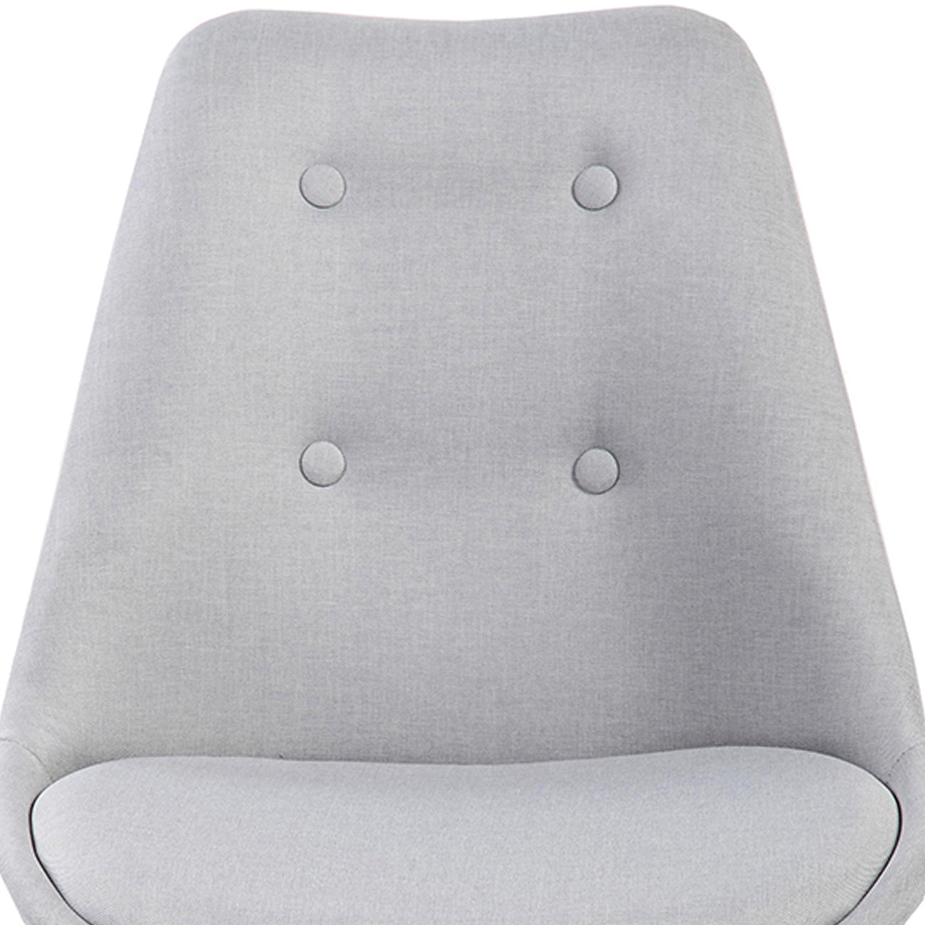 Techni Mobili Armless Task Chair with Buttons, Grey