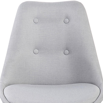 Techni Mobili Armless Task Chair with Buttons, Grey