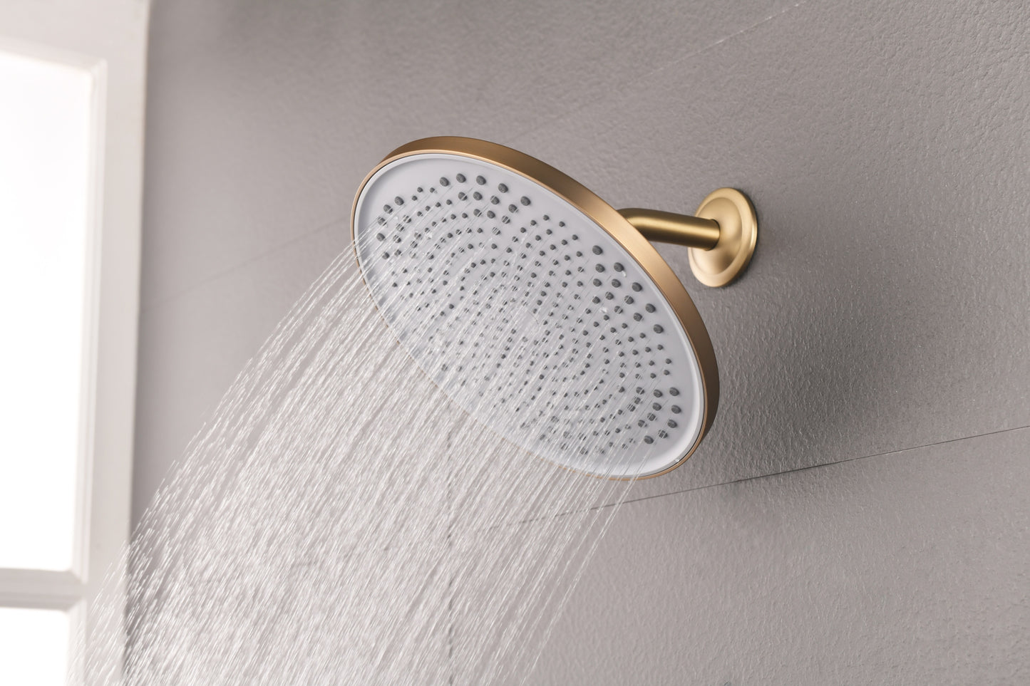 Shower Head - High Pressure Rain - Luxury Modern Look - No Hassle Tool-less 1-Min