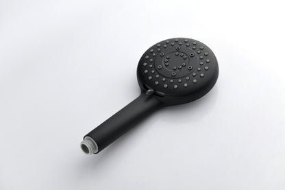 ShowerSpas Shower System, with 10" Rain Showerhead, 4-Function Hand Shower, Adjustable Slide Bar and Soap Dish, Matte Black Finish