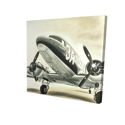 Vintage airplane - 12x12 Print on canvas