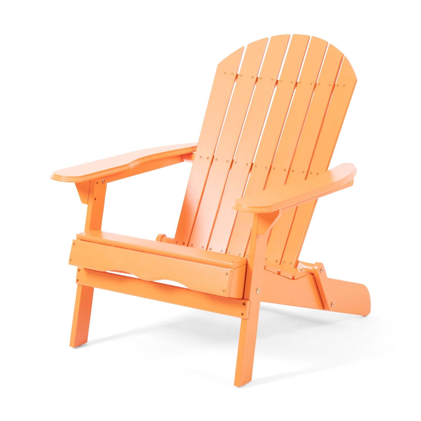 Cartagena Outdoor Acacia Wood AdirondackTangerine
 Chair