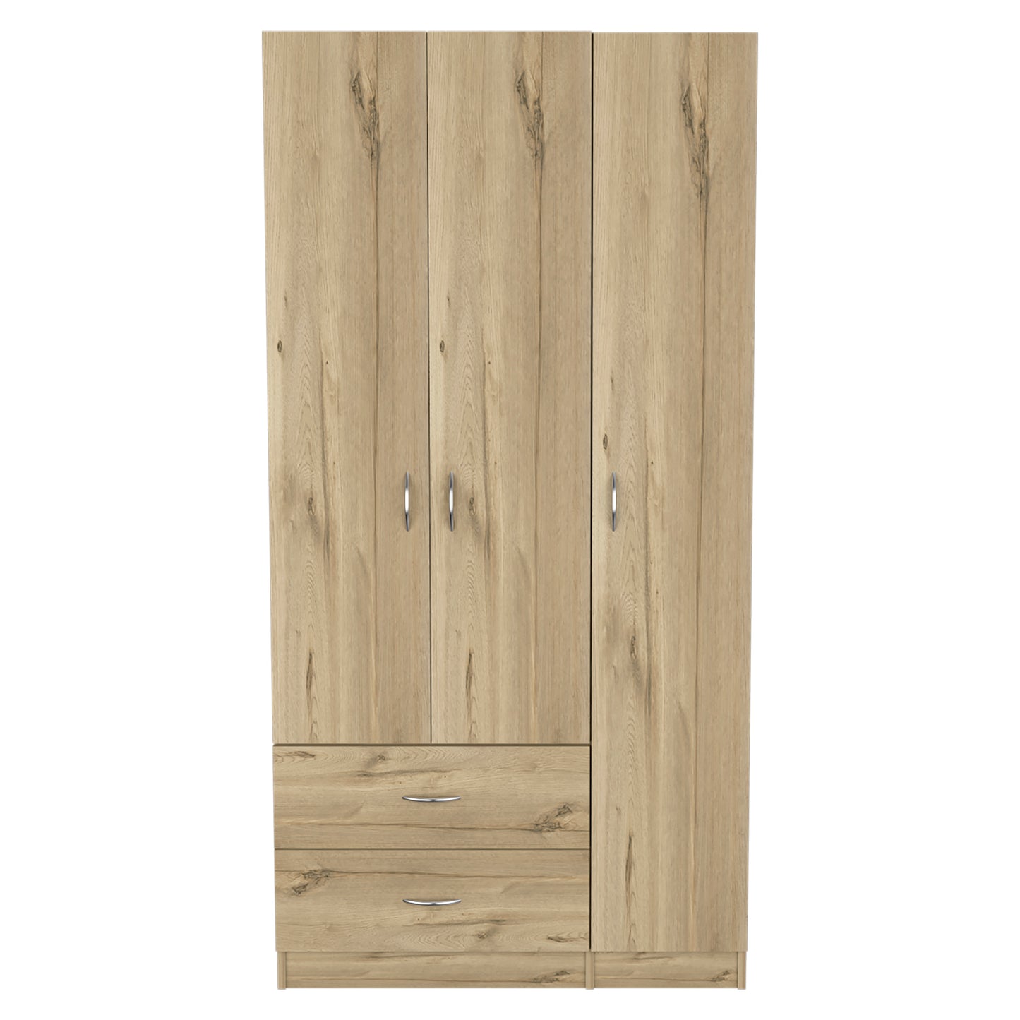 Rowaton 2-Drawer 3-Door  Armoire Light Oak