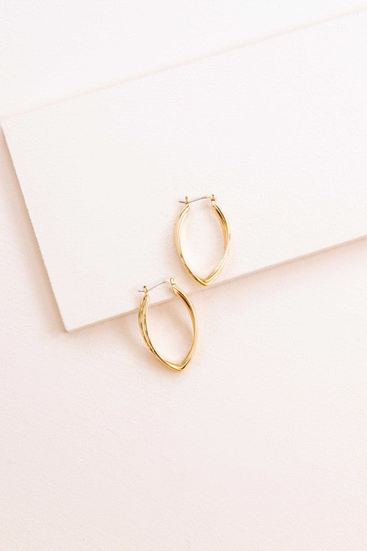 Petal Wave Hoop Earrings