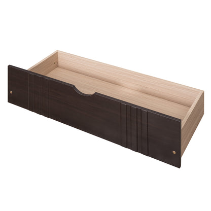 Twin Size Daybed Wood Bed with Two Drawers,Espresso(OLD SKU:LP000057AAP)